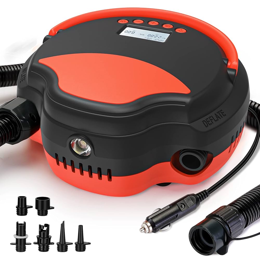 【⭐️電動‼️大幅値下げ‼️⭐️】SUP 電動ポンプ　ボート　シュノーケル　サーフィン Amazon.co.jp: SUP電動エアーポンプ サップ用 20PSIまで対応